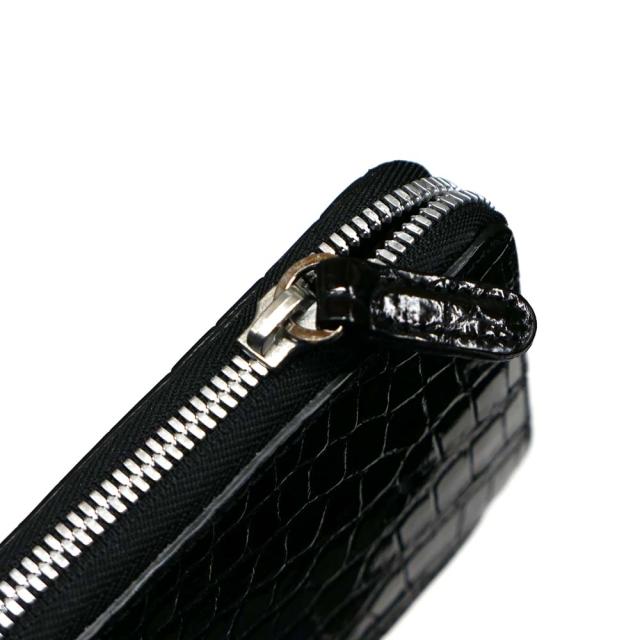 ラウンドファスナー キーケース クロコダイル グレージング 本革 6連