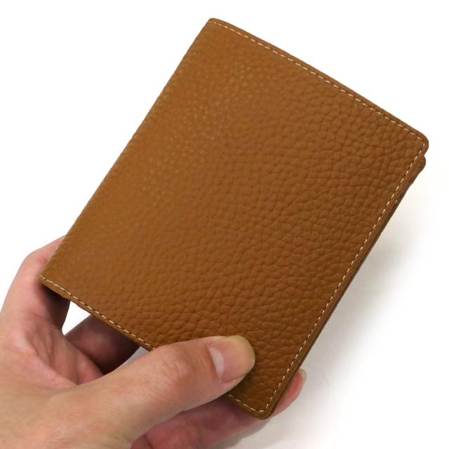 牛革 ブラウニー 本革 財布 二つ折り ボックス型 小銭入れ_1