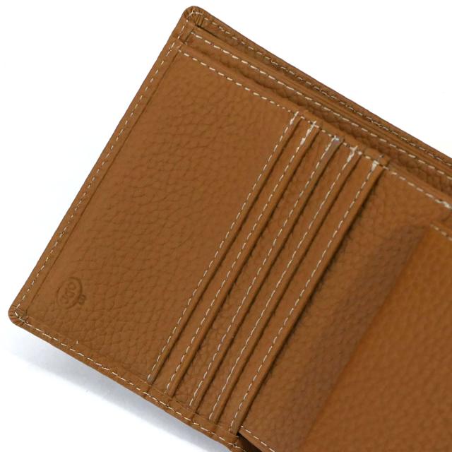 牛革 ブラウニー 本革 財布 二つ折り ボックス型 小銭入れ_4