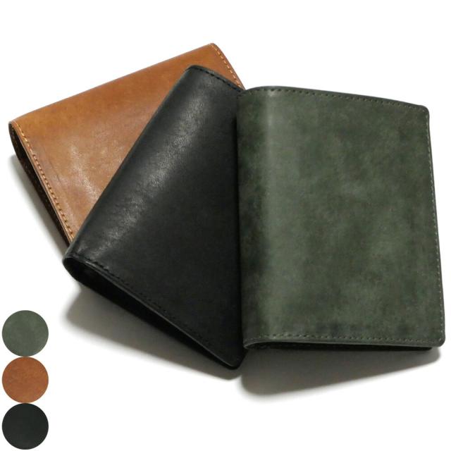 財布 二つ折り財布 ボックス型小銭入れ 札入れ 札入れ内カード入れ 本革 牛革 イタリアンレザー Virgilio Conceria Artigiana社 マルゴー