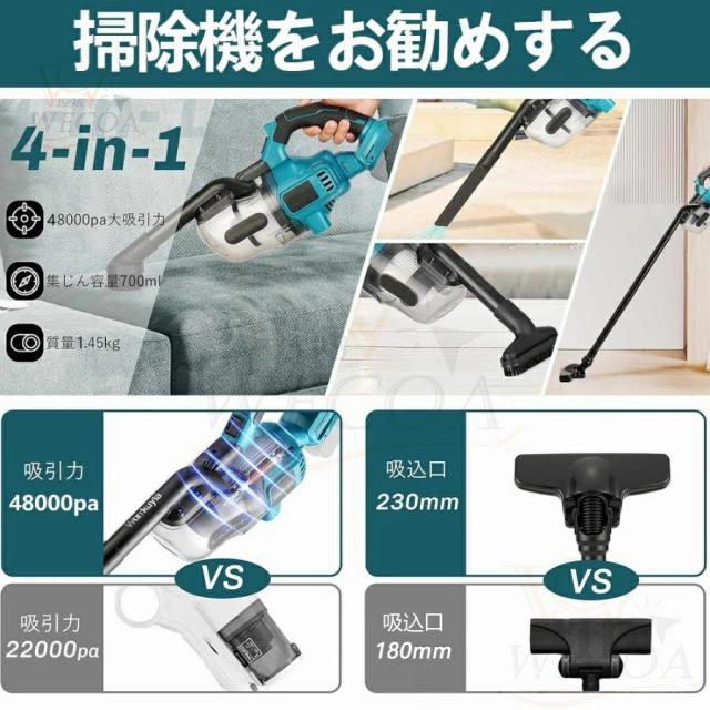 充電式クリーナ コードレス 掃除機 業務用 ワンタッチスイッチ 掃除機 