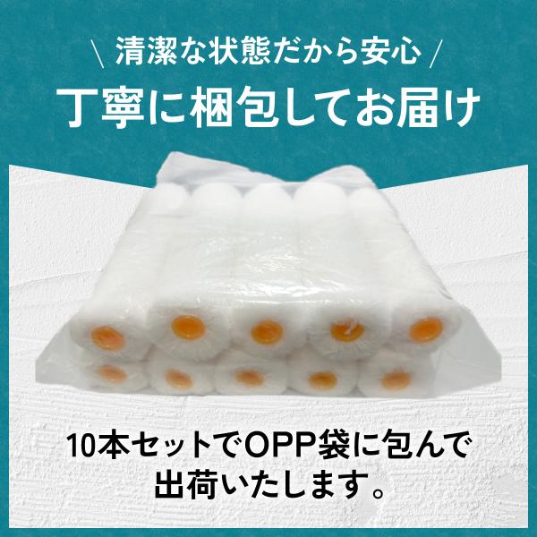 塗装ローラー スモール ペイント マイクロファイバー 100本セット ペンキ 用品 4インチ 18ミリ_10
