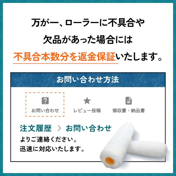 塗装ローラー スモール ペイント マイクロファイバー 300本セット ペンキ 用品 4インチ 18ミリ_11