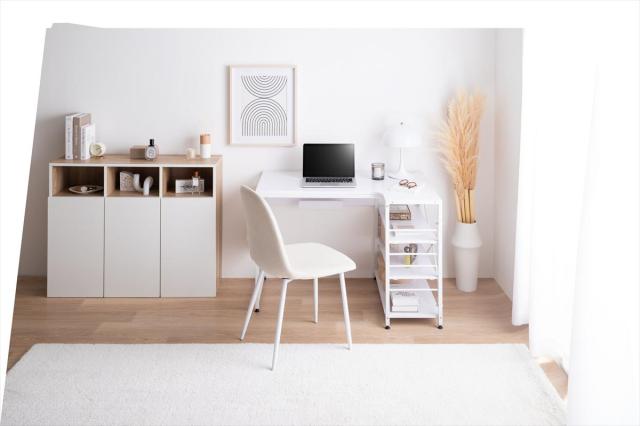 パソコンデスク PCデスク デスク 幅100cm 100cm L字デスク 作業台 左右組み換え 棚付き コンパクトデスク 新生活 一人暮らし 入学 【北海道・沖縄・離島配達不可】