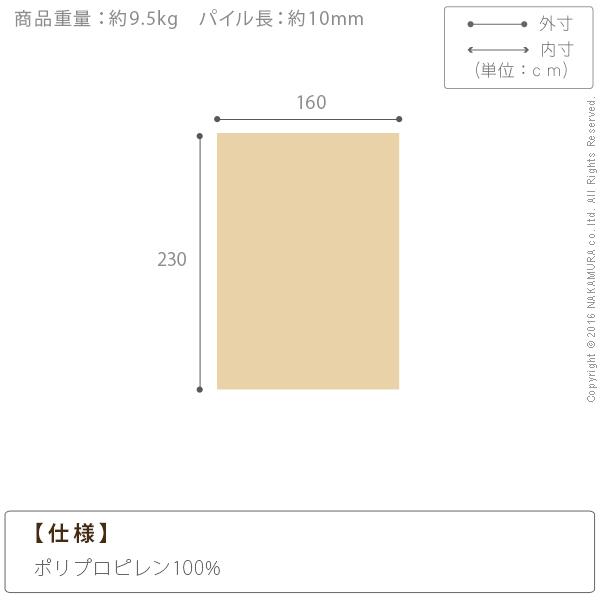 ラグ カーペット ベルギー製パッチワーク調デザイン ウィルトン織ラグ 〔グリーユ〕 230x160cm ラグマット_2