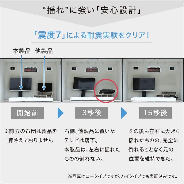 壁寄せテレビスタンド ロースイングタイプ　ロー・ハイ共通 サウンドバー 100cm幅 SET_9