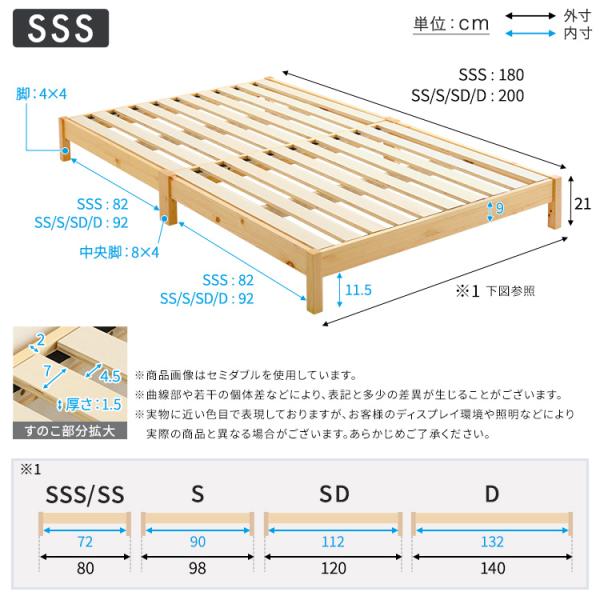 2分で完成！組立簡単ベッド【Trans-トランズ-】(セミシングルショート)_1