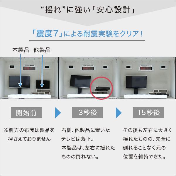 壁寄せテレビスタンド ロー固定タイプ　ロー・ハイ共通 専用棚　SET_7
