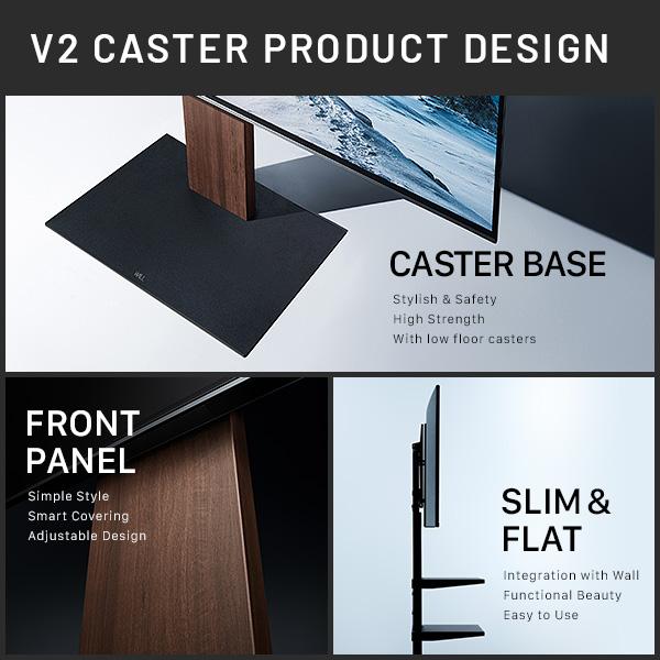 組立設置付き テレビ台 WALLインテリアテレビスタンド V2 CASTER ロータイプ 32〜60v対応 テレビスタンド キャスター付き おしゃれ EQUALS イコールズ_6