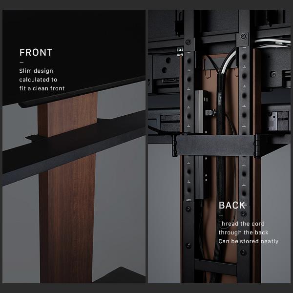 wall テレビスタンド用スピーカー棚板 黒 M05000150 Mサイズ WALL