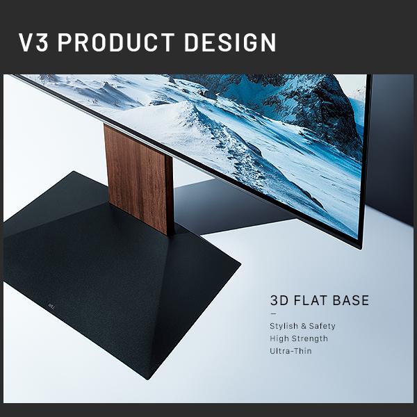 テレビ台 WALLインテリアテレビスタンドV3 ハイタイプ 32〜80v対応 壁寄せテレビ台 ホワイト ブラック ウォールナット 木目 ナチュラル EQUALS イコールズ_9