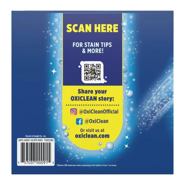 4箱 オキシクリーン OxiClean マルチパーパスクリーナー 5.26kg 大容量 一般家庭 酸素系粉末漂白剤 洗濯用つけ置き キッチン浴室カーペット家具掃除 シミ抜き 除菌 コスパ◎ 業務用 コストコ_3