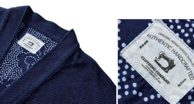 天然藍 インディゴ カバーオール 日本製生地 刺し子 13oz 半纏 褞袍 剣道着 ワークジャケット ハンドメイド 藍染_6