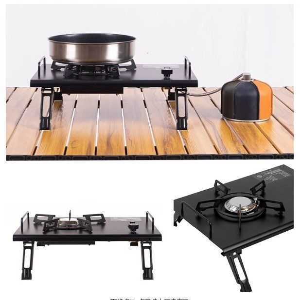 シングルバーナー 折りたたみ式ガスストーブ キャンプ用カセットストーブ 4000W 軽量 アウトドアストーブ IGT卓上コンロ 調理器具_7