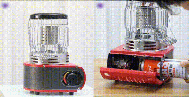 ガスヒーター 2.0kw 電源不要! 【速暖・持ち運びやすい】カセットガスヒーター 熱量調節 丸形ガスヒーターストーブ 無煙携帯 停電対策 災害用品 節電対策 防寒防災用品 屋内外両用 置ける 1台2役 暖炉キャンプ用品 ガスヒーター 防災釣り旅行用 多機能 カセットガスストーブ