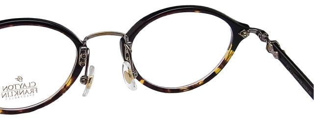 クレイトン フランクリン CLAYTON FRANKLIN メガネ 595-BKDH 眼鏡