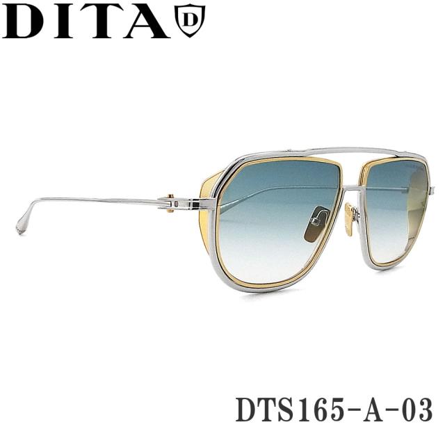 ディータ DITA DTS165-A-03  【INTRACRAFT】 サングラス シルバー×ホワイトゴールド 男性 メンズ 日本製 Silver/Yellowgold やや大きめ