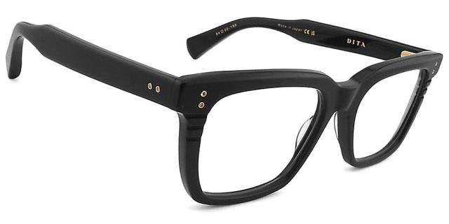 ディータ DITA メガネ DTX2086-A-BLK サイズ54 SEQUOIA 大きいサイズ 眼鏡 クラシック 伊達メガネ 度付き Black ブラック メンズ 男性 日本製