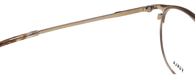 FURLA フルラ メガネ フレーム VFU613J 0326 眼鏡 ブラウンゴールド×マットブラウン 伊達メガネ 度付き レディース 女性 メタル チタン FURLA フルラ メガネ フレーム VFU613J 0326 眼鏡 ブラウンゴールド