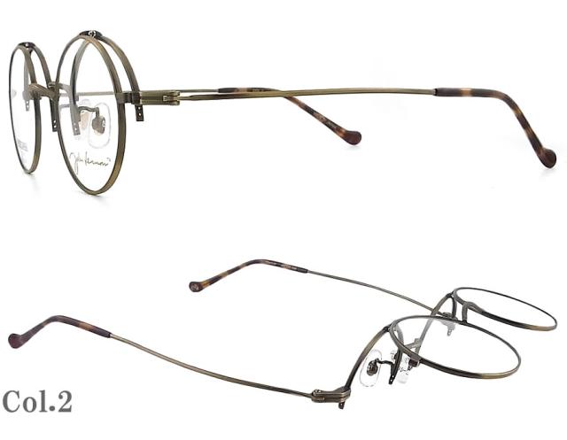 JOHN LENNON ジョンレノン メガネ JL-1113 跳ね上げ 45サイズ 日本製 ラウンド 丸眼鏡 クラシック めがね 眼鏡 アンティーク john lennon フレーム 新品 男性・女性 チタン 日本製 jl1113