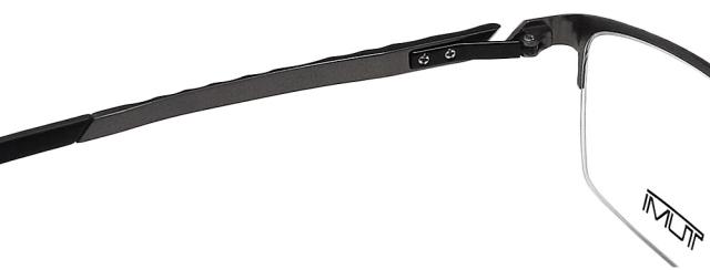 TUMI トゥミ メガネ VTU066J 0613 眼鏡 伊達メガネ 度付き マットガンメタル チタン ハーフリム 日本製 メンズ 男性 TUMI トゥミ メガネ VTU066J 0613 眼鏡 伊達メガネ 度付き マット