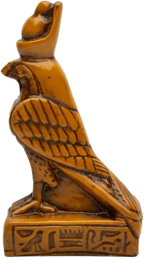 古代エジプト神 ホルス神 彫像 アンティーク ゴールド ミニ 高さ 約9.5