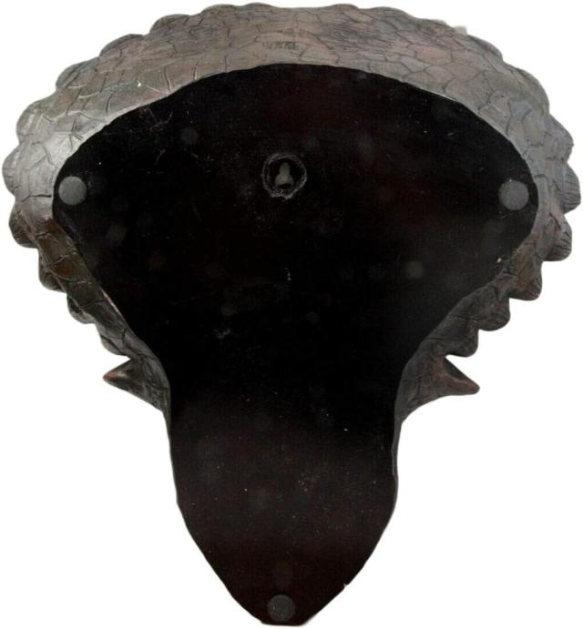 恐竜のトリケラトプス　頭部（トロフィー ）の彫刻　彫像　角竜類 恐竜 プレゼント 贈り物/（輸入品）_4