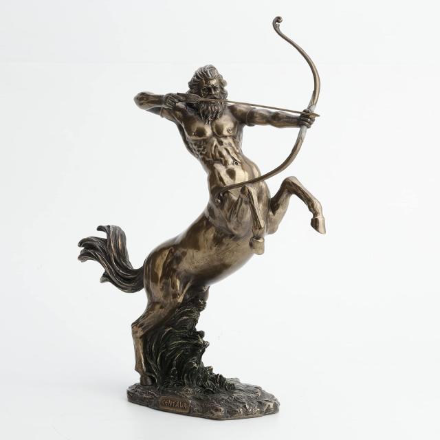 弓を射る ケンタウロス像 古代ギリシャ神話 彫刻 彫像 高さ約37cm 