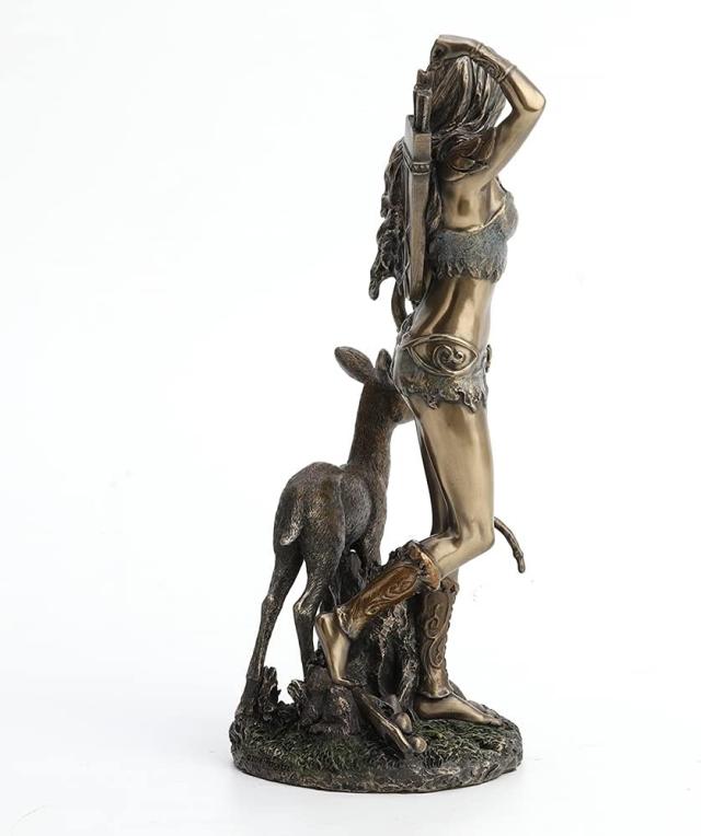 ヴェネローゼ製 狩猟する、アルテミス 古代ギリシャの女神 彫像 彫刻/ 狩猟・貞潔の女神 オリュンポス十二神)パルテノン神殿（輸入品)_6