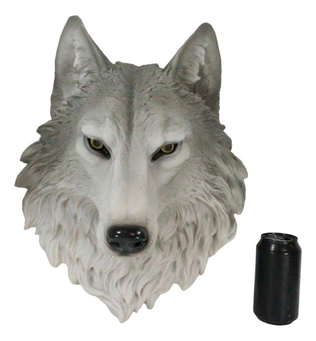 ウルフ レムス（ローマ伝説）灰色オオカミ 頭部彫像/`ガーデニング 玄関エントランス装飾 動物カフェ 新築祝い プレゼント 贈り物（輸入版_9