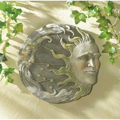 西洋彫刻 ガーデン装飾 天体の太陽と月と星の壁装飾インテリア彫像/ オーナメント アクセント カフェ パブ クラブ プレゼント(輸入品_1