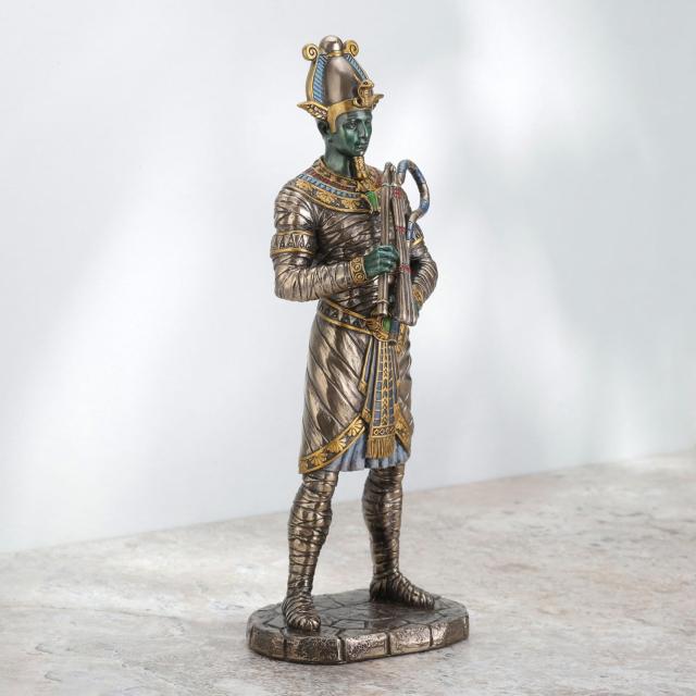 古代エジプト 冥界の主オシリス神 ブロンズ風彫像 ナイル川 ピラミッド 神殿 インテリア 贈り物（輸入品_4
