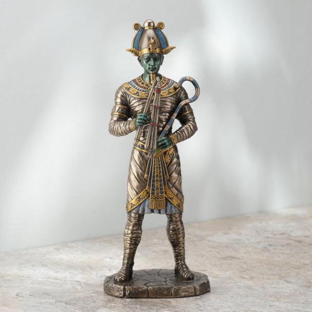 古代エジプト 冥界の主オシリス神 ブロンズ風彫像 ナイル川 ピラミッド 神殿 インテリア 贈り物（輸入品_5