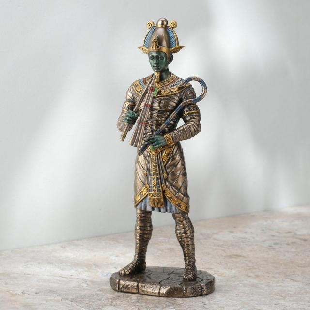 古代エジプト 冥界の主オシリス神 ブロンズ風彫像 ナイル川 ピラミッド 神殿 インテリア 贈り物（輸入品_6