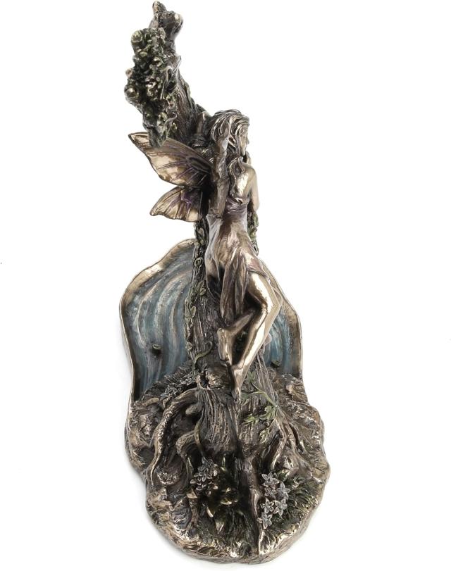 人のような置物 ヴェロネーゼ製 シエスタ フェアリー妖精彫像 アンティーク ブロンズ風