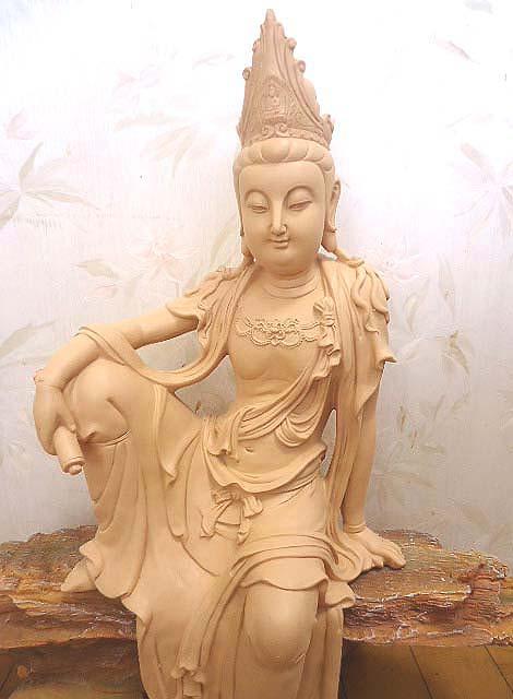 即納！ 観自在菩薩彫像 仏像彫刻 インテリア装飾 大慈悲 般若心経 苦悩済 アート工芸書斎  ギフトプレゼントs