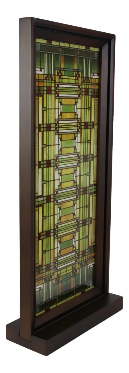 フランク・ロイド・ライト オークパークの天窓 縦長ヴィンテージ ステンドグラス フランク・ロイド・ライト ヴィンテージ ステンドグラス オークパーク