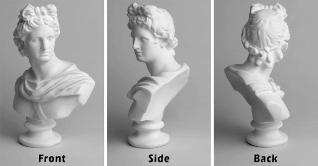 古代ギリシャ神アポロ（アポロン）胸像ローマ神話太陽の神高さ15cm