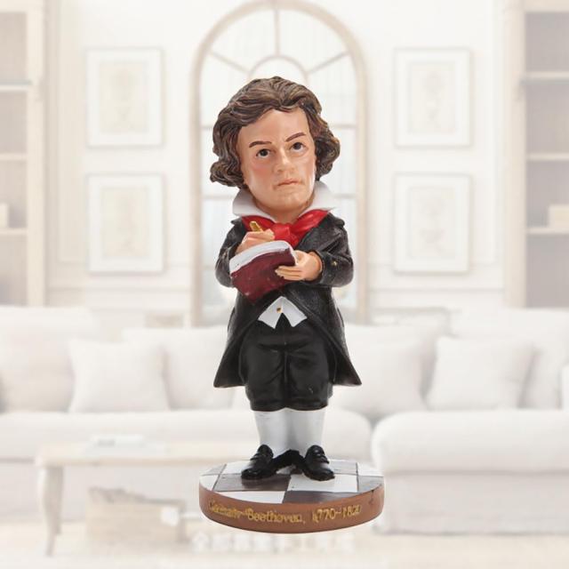 ルートヴィヒ・ヴァン・ベートーヴェンフィギュア彫像高さ16.5cm作曲家ミニチュアモデル彫刻置物書斎贈り物輸入品_7