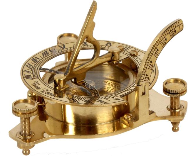 即納！3インチ サンデル・コンパス(羅針盤) - ソリッド・ブラス・サンダイヤル/ Sundial Compass - Solid Brass Sun Dial（輸入品）_2