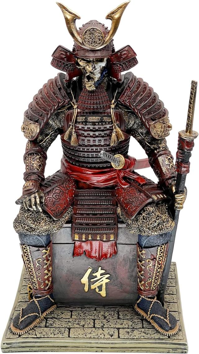 中世古代日本サムライ侍不死身の戦士 レジン像ホーム装飾置物工芸品リビングオフィスデスク書斎ギフト贈り物輸入品_1