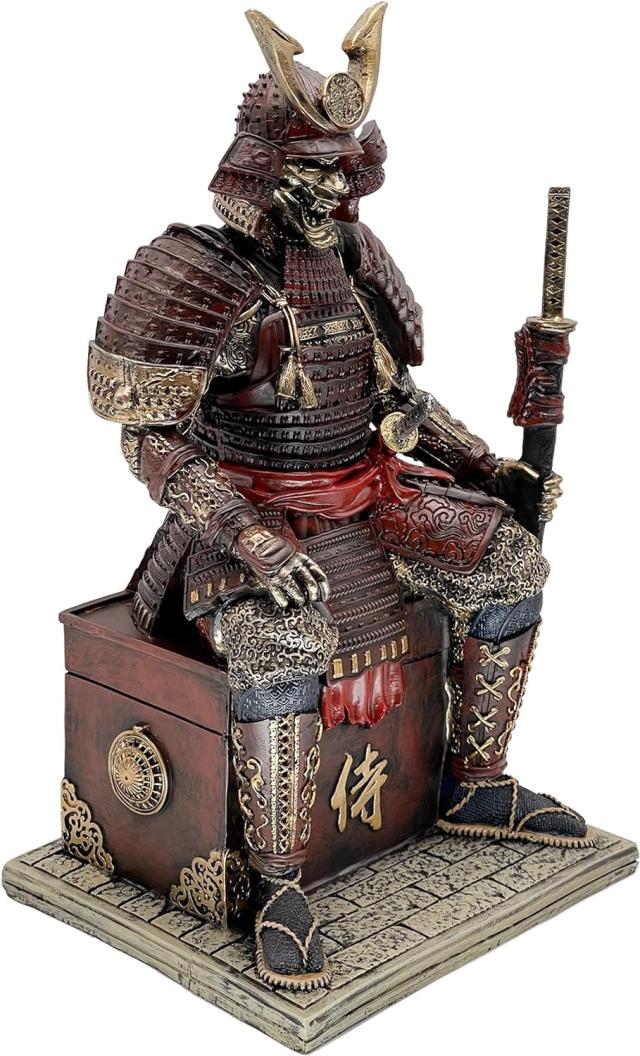 中世古代日本サムライ侍不死身の戦士 レジン像ホーム装飾置物工芸品リビングオフィスデスク書斎ギフト贈り物輸入品_2