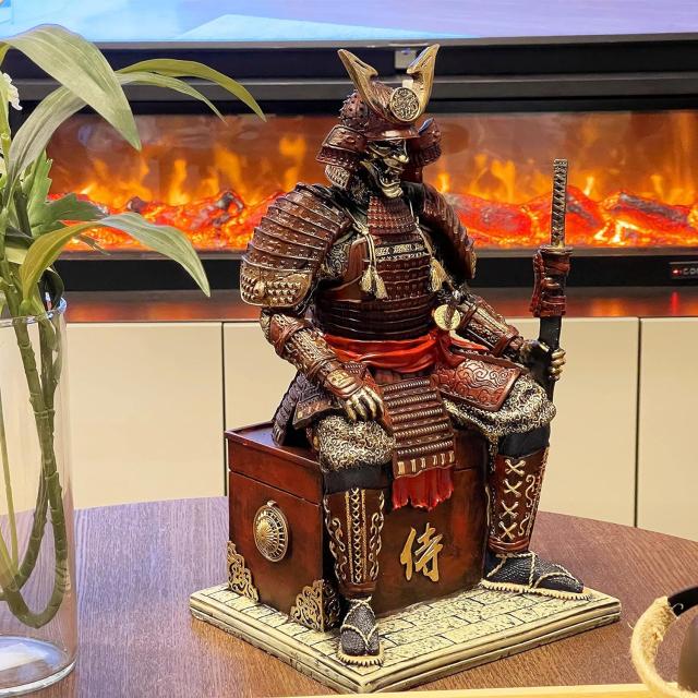中世古代日本サムライ侍不死身の戦士 レジン像ホーム装飾置物工芸品リビングオフィスデスク書斎ギフト贈り物輸入品_5