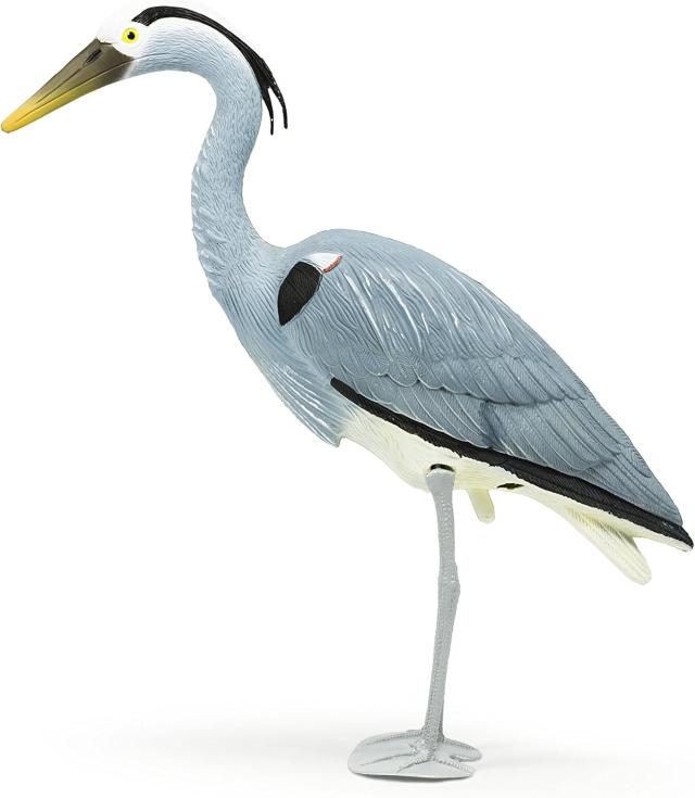 Aquascape製 アオサギ （青鷺）リアルフィギュア動物彫像 鳥デコイ 池 滝 景観 庭園用 プレゼント輸入品_3