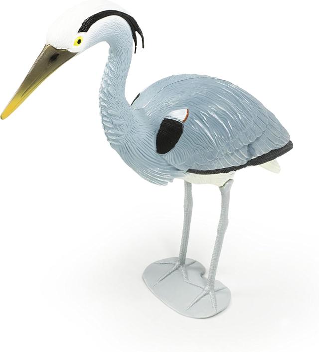 Aquascape製 アオサギ （青鷺）リアルフィギュア動物彫像 鳥デコイ 池 滝 景観 庭園用 プレゼント輸入品_4