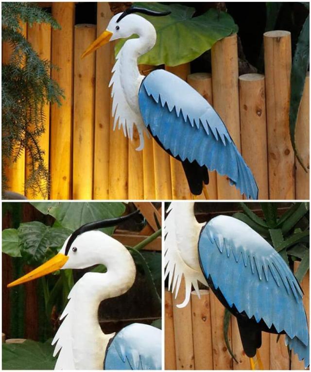 カーク・パトリック 置物 インテリア デコイ 青鷺 カーク・パトリック