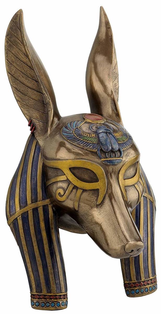 古代エジプト アヌビス神 マスク(胸像) 壁画彫刻 彫像/聖地の主人 ピラミッド スフィンクス ナイル川 ファラオ プレゼント贈り物（輸入品_1