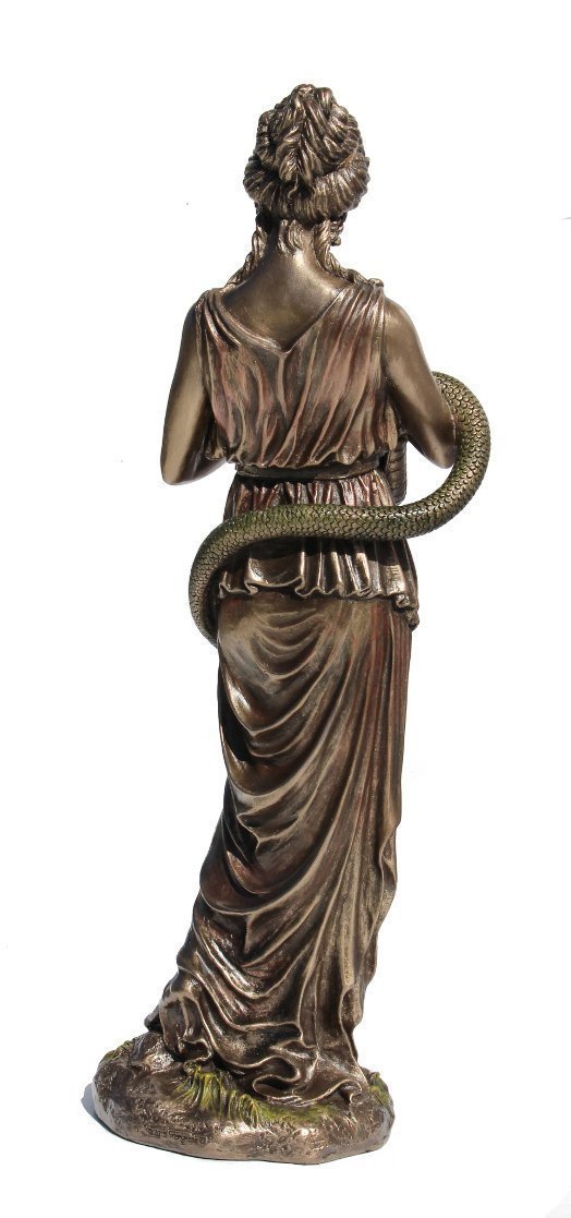薬学の神様！古代ギリシア神話 女神、健康の維持や衛生を司る ヒュギエイア 健康神像 彫刻彫像/ 薬局 薬剤師 病院医院 診療所 医者（輸入品_4