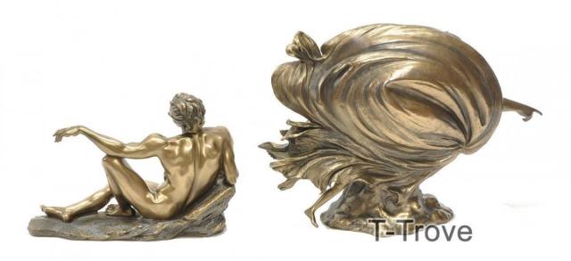 ミケランジェロ作 システィーナ礼拝堂 天井画 アダムの創造彫刻 彫像