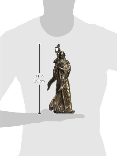 高さ 約30ｃｍ ブロンズ風 マーリン彫像 彫刻/ アーサー卓の騎士 ドラゴン イングランド スコットランド プレゼント 贈り物（輸入品_2